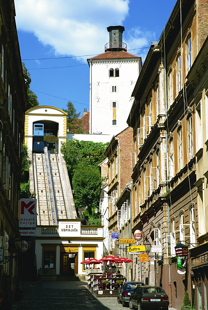 Funicular, Zagreb, Croatia, Europe