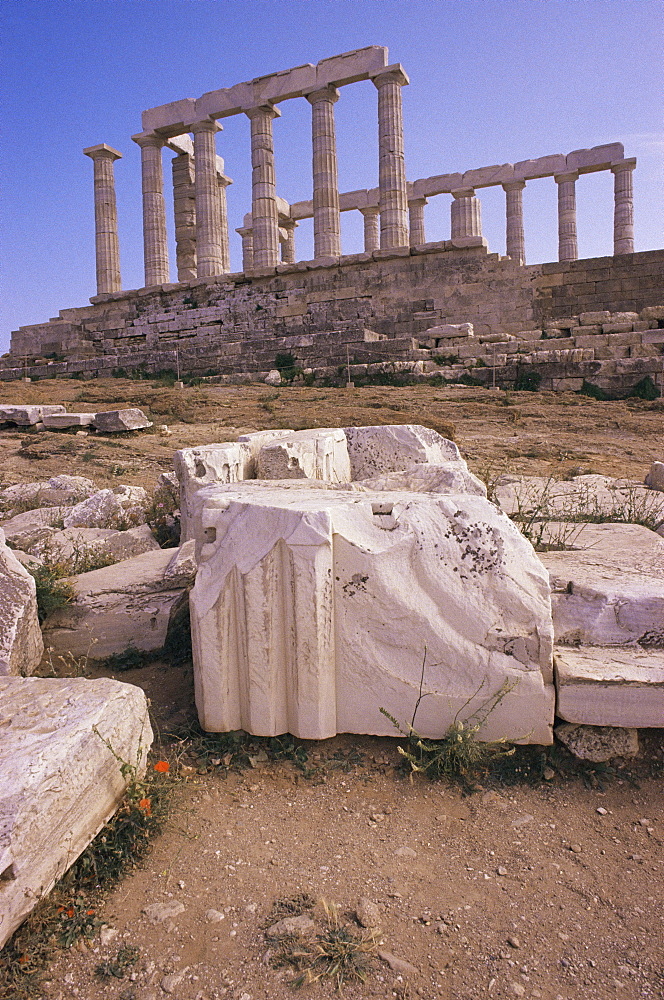 Temple of Poseidon, Cape Sounion, Greece, Europe