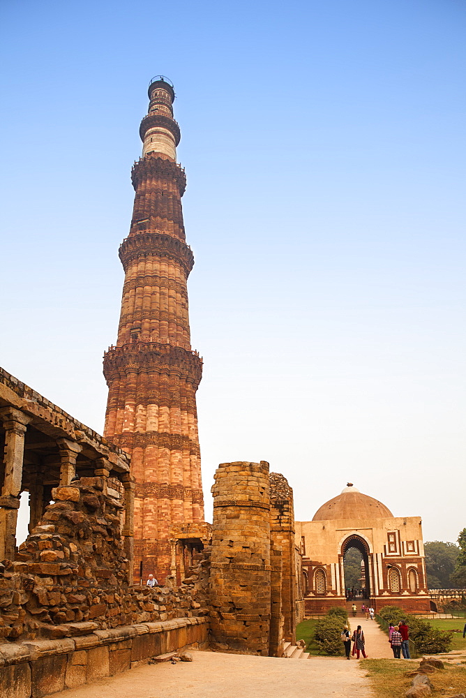 Qutub Minar, UNESCO World Heritage Site, Delhi, India, Asia