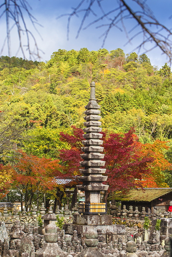 Adashino Nenbutsu-Ji Temple, Arashiyama, Kyoto, Japan, Asia