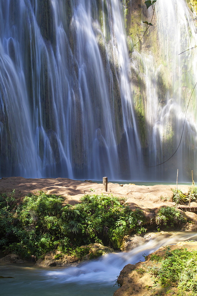 El Limon Waterfall, Eastern Peninsula de Samana, Dominican Republic, West Indies, Caribbean, Central America