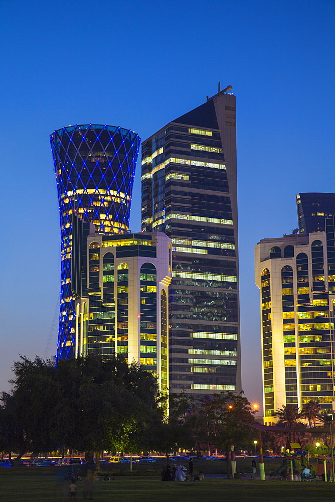 West Bay buildings, Doha, Qatar, Middle East