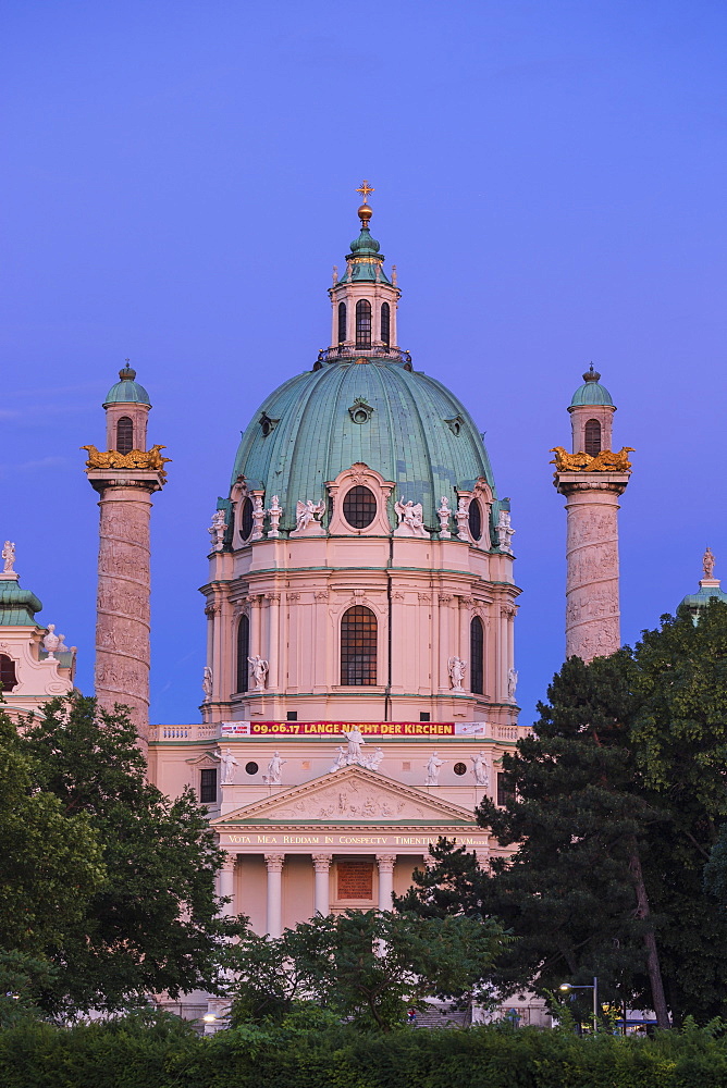 St. Charles Church (Karlskirche), Vienna, Austria, Europe