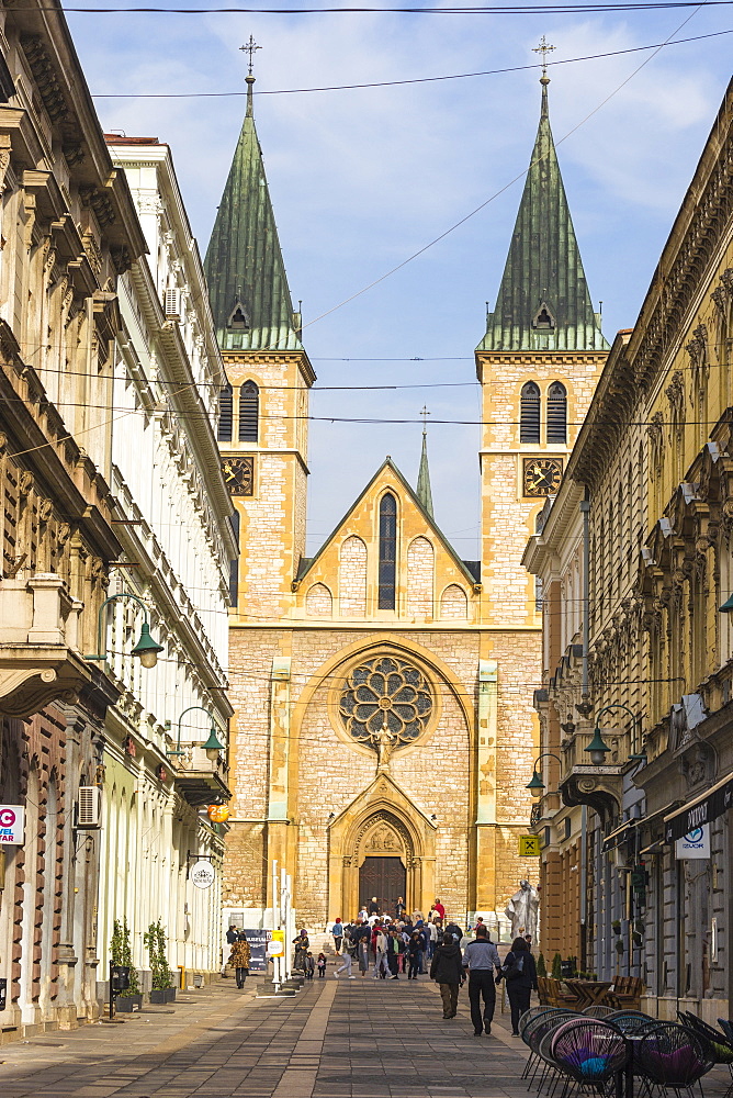 The Cathedral of Jesus Sacred Heart, Sarajevo, Bosnia and Herzegovina, Europe