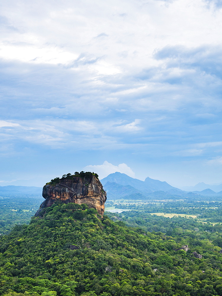 Sigiriya Rock Fortress, UNESCO World Heritage Site, seen from Pidurangala Rock, Sri Lanka, Asia