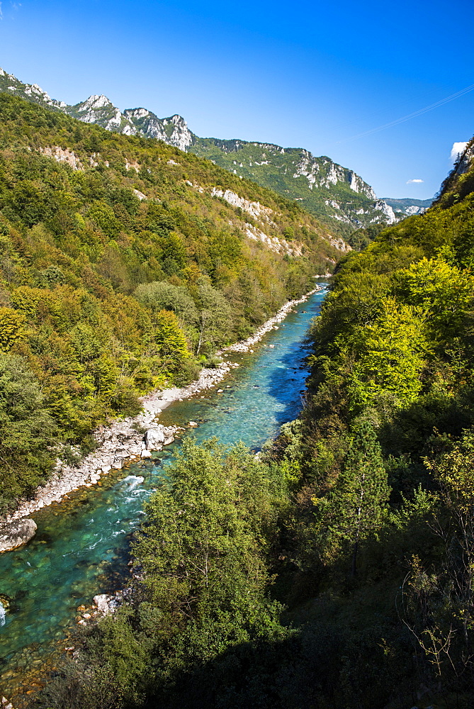 Tara River Canyon Gorge, Bosnia and Herzegovina border with Montenegro, Europe