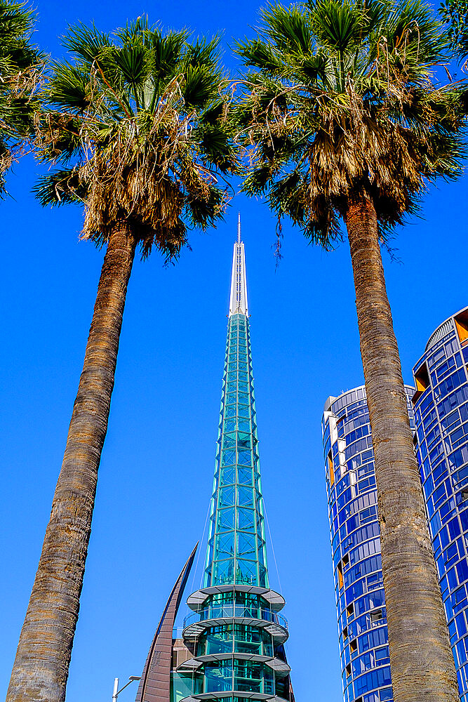 View of The Bell Tower, a tourist attraction, Perth City, Western Australia, Australia, Pacific