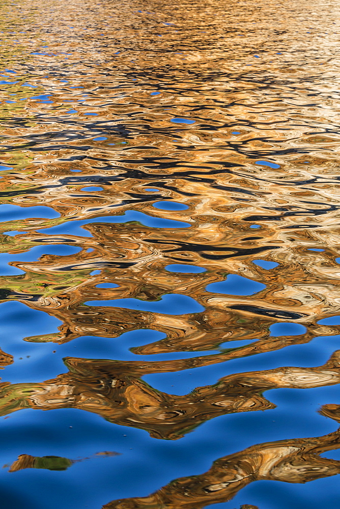 Reflections in the late afternoon light on the King George River, Kimberley, Western Australia, Australia, Pacific