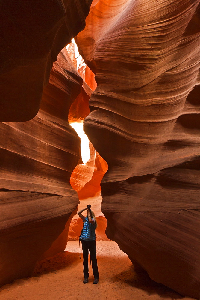 Upper Antelope Canyon, Tse' bighanilini, LeChee Chapter, Navajo Nation, Arizona, United States of America, North America