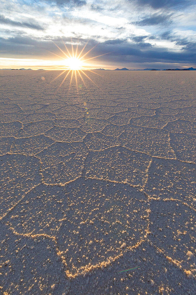 The salt flats near Coqueza, a small town near the Thunupa Volcano, Salar de Uyuni, Daniel Campos Province, Bolivia, South America