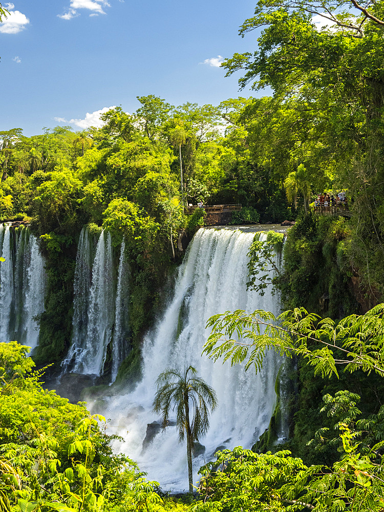 A view from the lower circuit at Iguazú Falls, Misiones Province, Argentina.