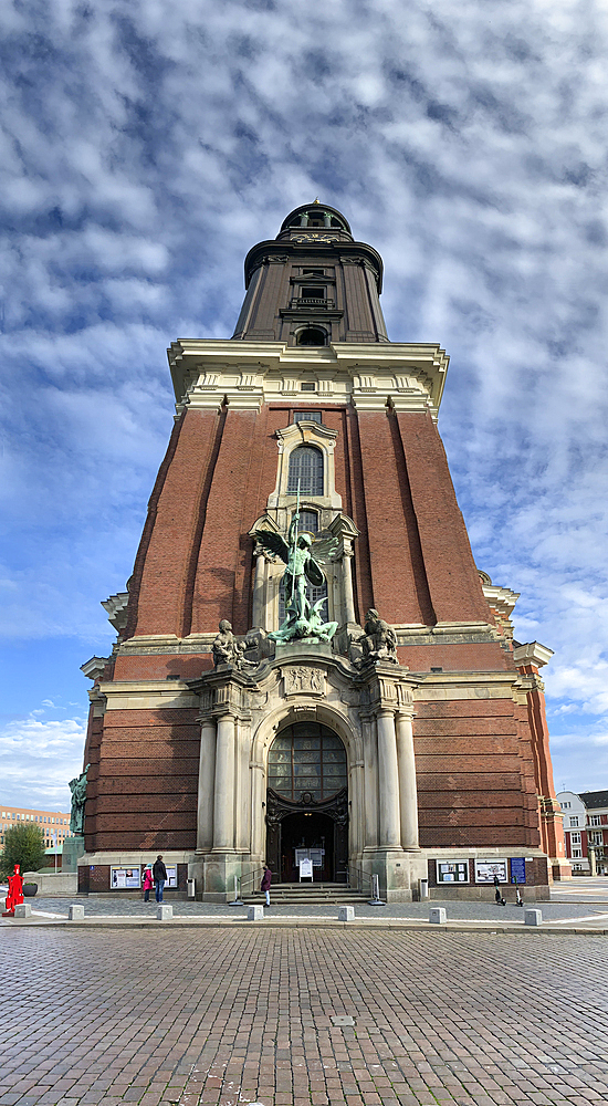 Classic buildings in the free and Hanseatic city of Hamburg, Northwest Germany, Europe