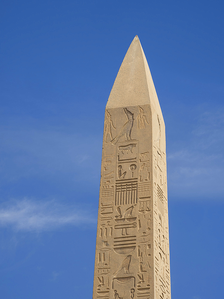 Obelisk of Thutmosis I, Karnak Temple Complex, comprises a vast mix of temples, pylons, and chapels, UNESCO World Heritage Site, near Luxor, Thebes, Egypt, North Africa, Africa