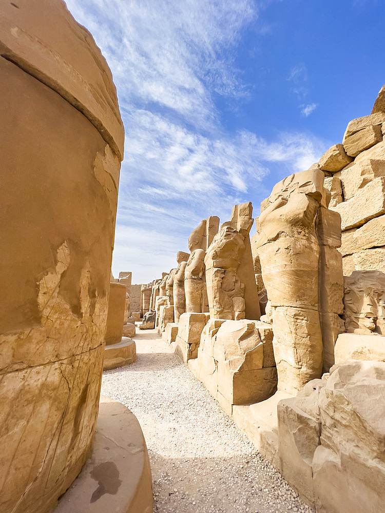 The Karnak Temple Complex, comprises a vast mix of temples, pylons, chapels, and other buildings, UNESCO World Heritage Site, near Luxor, Thebes, Egypt, North Africa, Africa