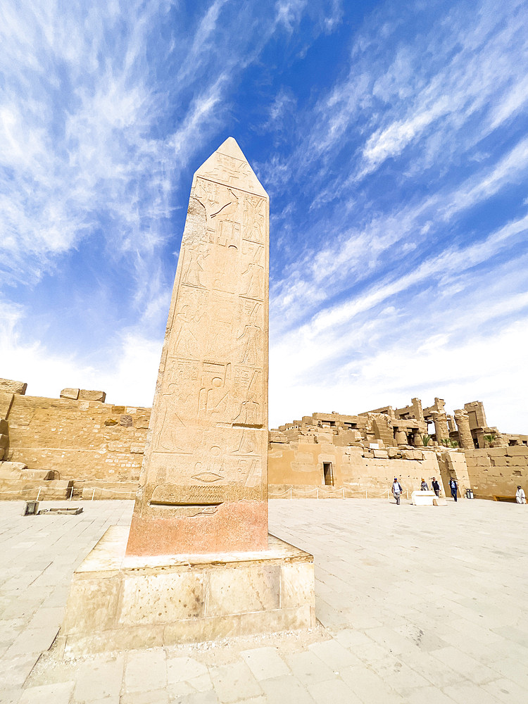 Obelisk, Karnak Temple Complex, a vast mix of temples, pylons, and chapels, UNESCO World Heritage Site, near Luxor, Thebes, Egypt, North Africa, Africa