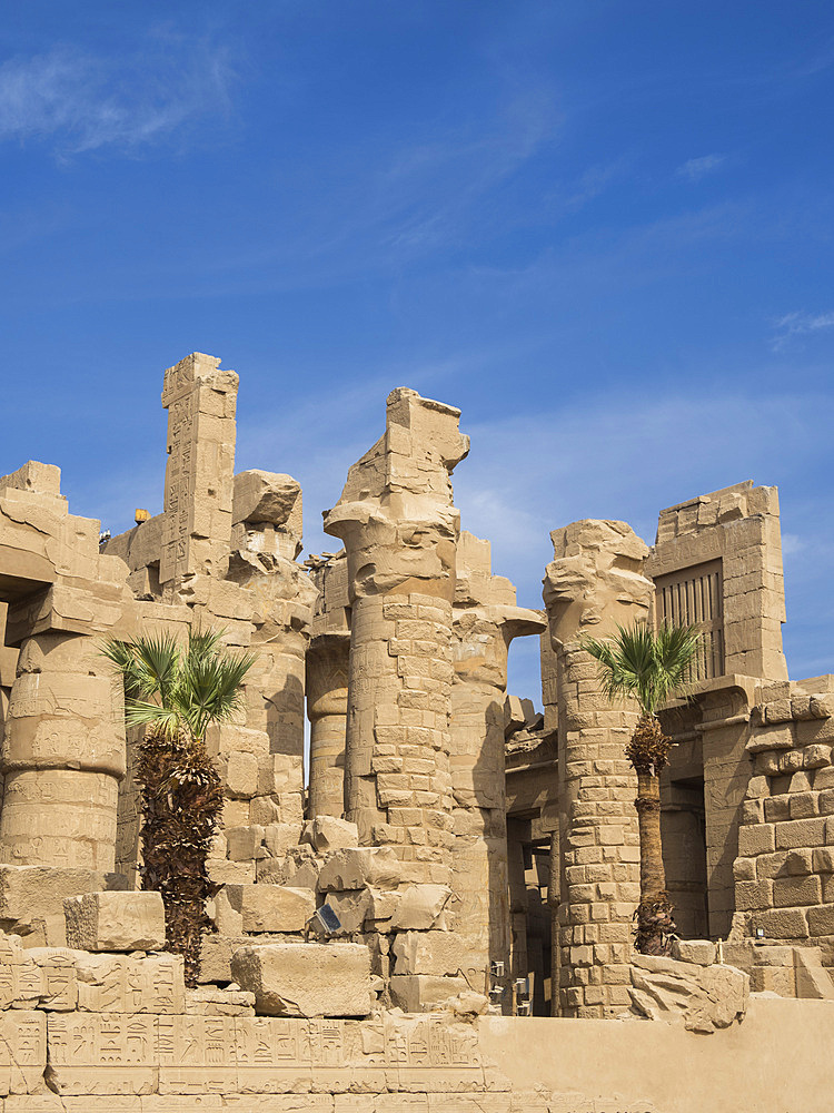 The Karnak Temple Complex, a vast mix of temples, pylons, chapels, and other buildings, UNESCO World Heritage Site, near Luxor, Thebes, Egypt, North Africa, Africa