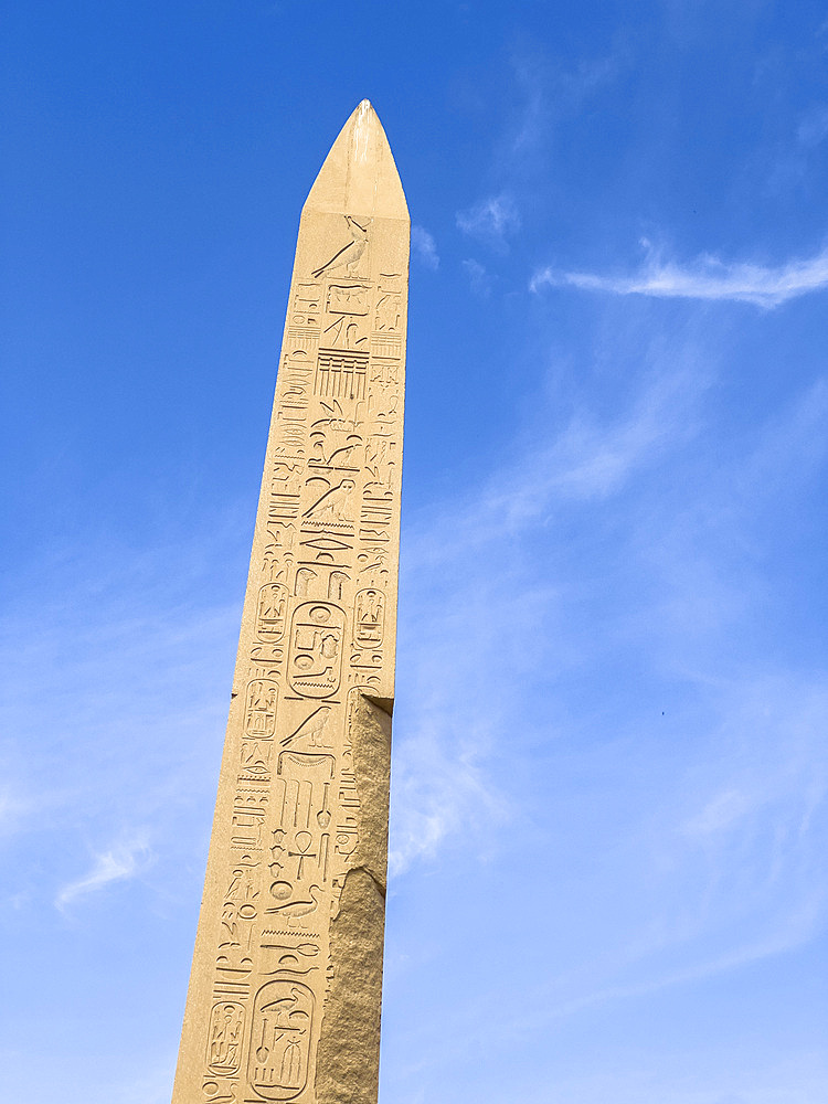 Obelisk of Thutmosis I, Karnak Temple Complex, a vast mix of temples, pylons, and chapels, UNESCO World Heritage Site, near Luxor, Thebes, Egypt, North Africa, Africa