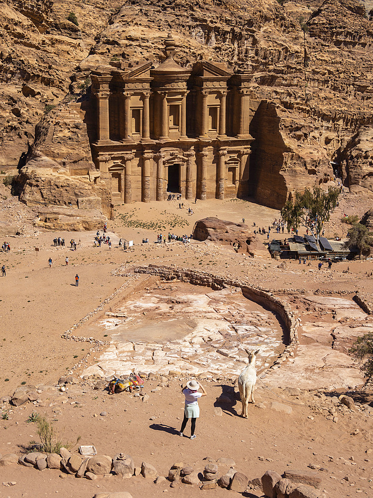 The Petra Monastery (Al Dayr), Petra Archaeological Park, UNESCO World Heritage Site, one of the New Seven Wonders of the World, Petra, Jordan, Middle East