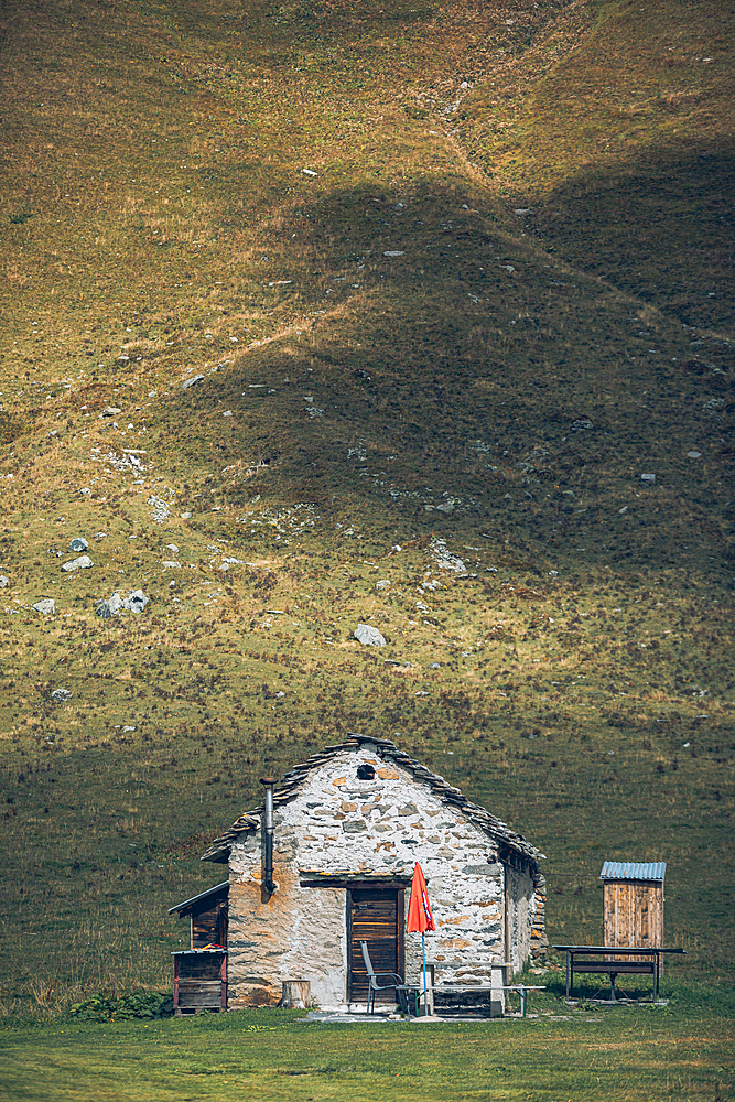 House in the mountains, Switzerland, Ticino,