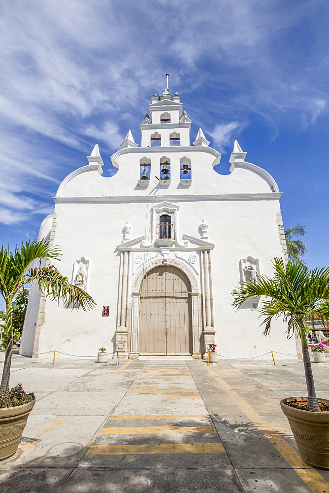 Colonial Church of Santiago Apostol, Merida, Yucatan, Mexico