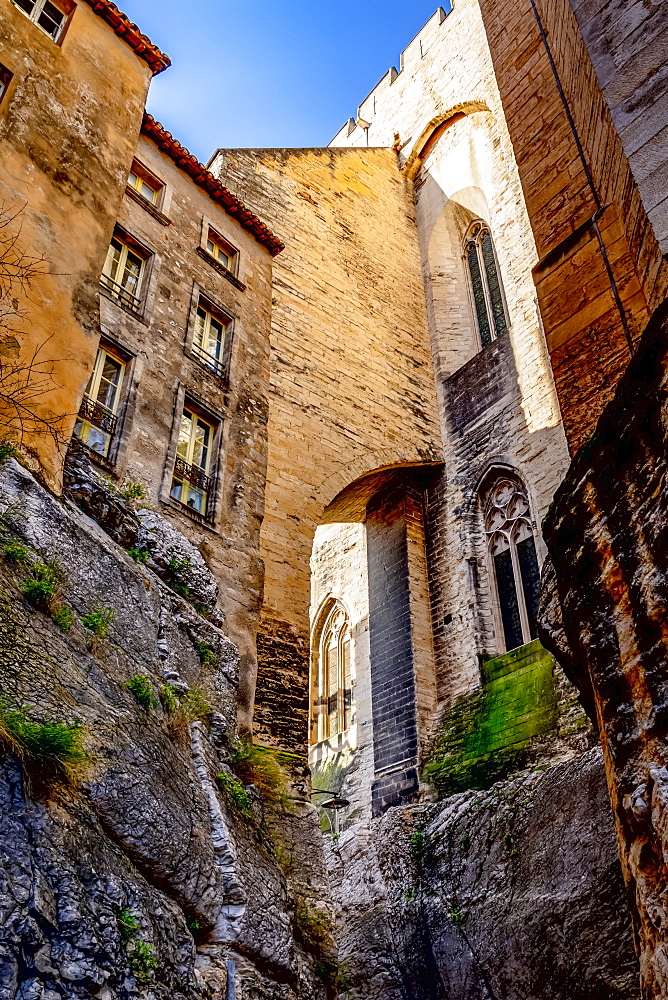 Papal Palace, Avignon, Provence Alpes Cote d'Azur, France