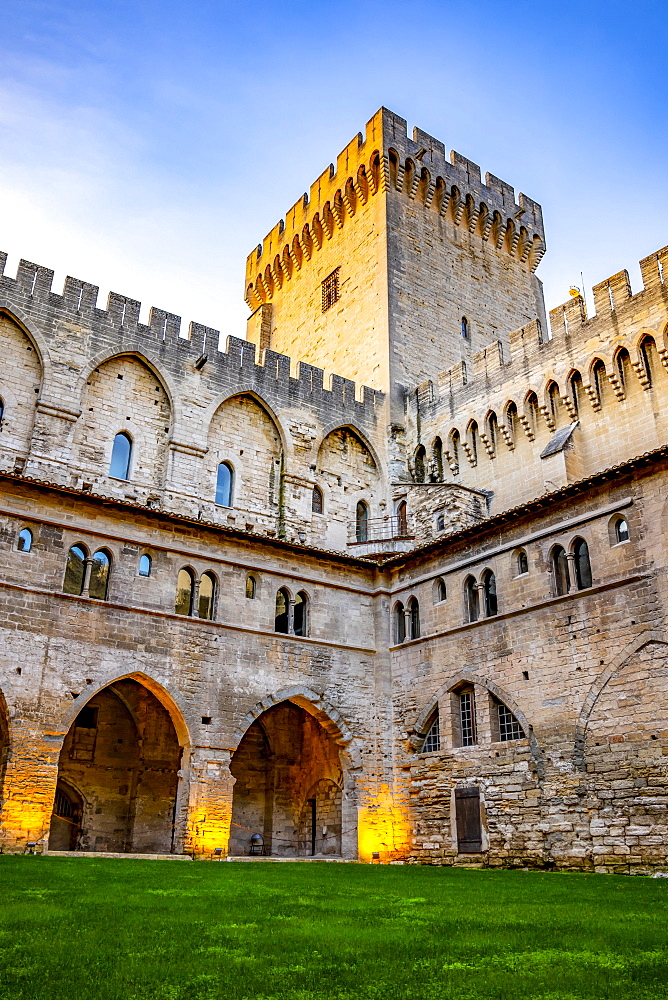 Papal Palace, Avignon, Provence Alpes Cote d'Azur, France