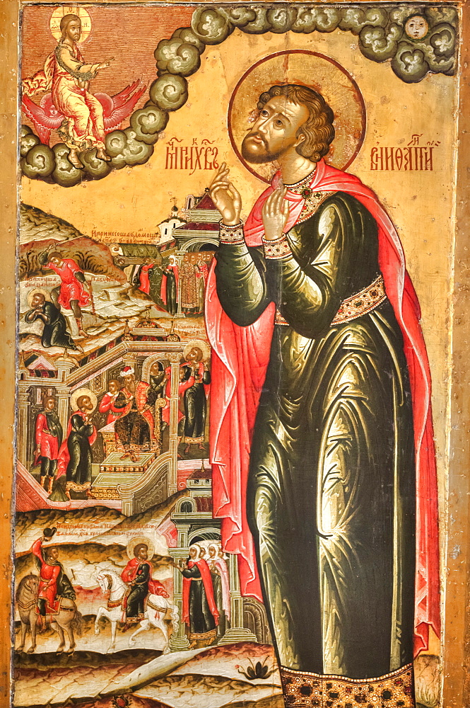 Artwork of Boniface the Martyr, Spassky Monastery; Yaroslavl, Yaroslavl Oblast, Russia