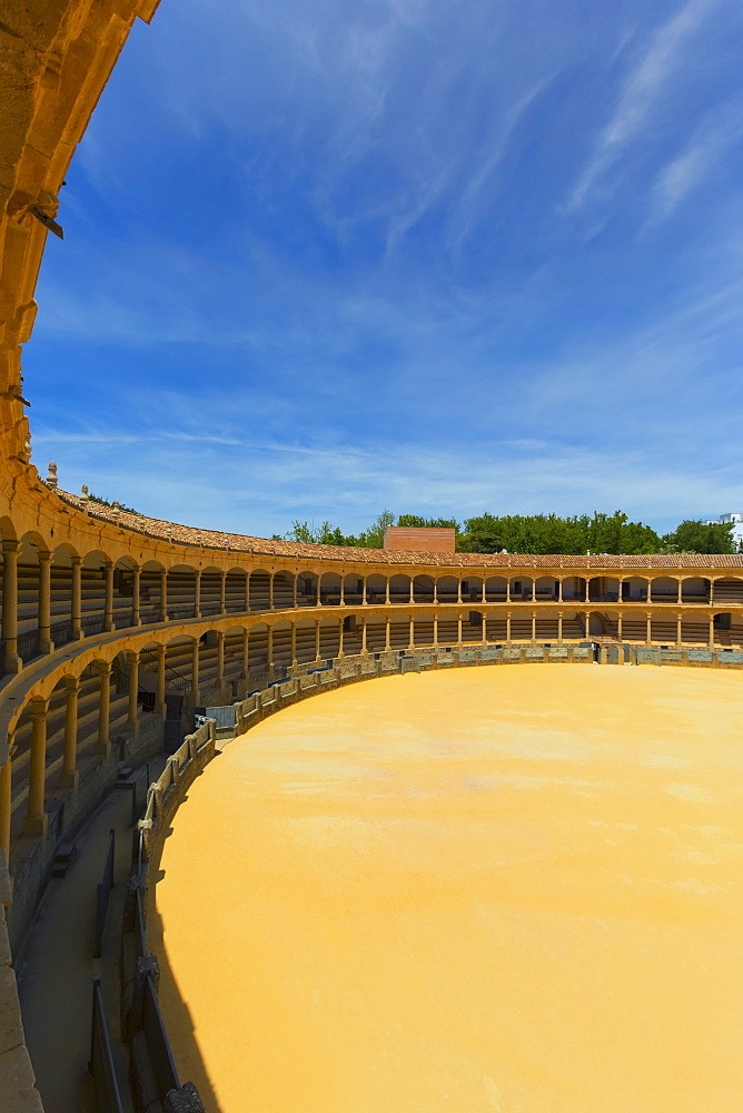 Bull fighting ring; Ronda, Malaga Province, Spain