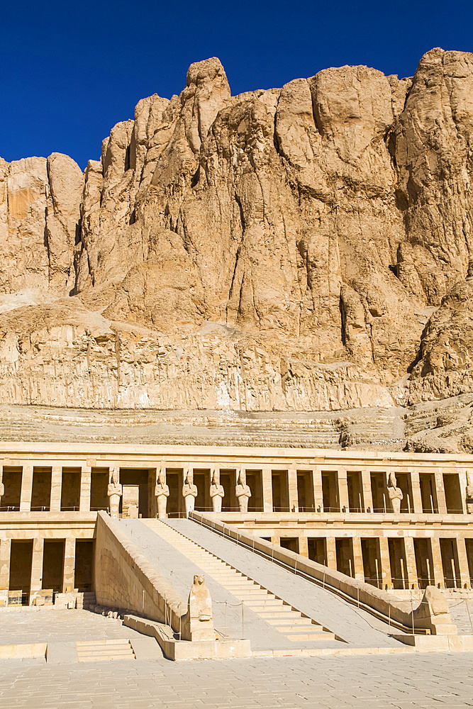 Hatshepsut Mortuary Temple (Deir el-Bahri), UNESCO World Heritage Site, Theban Necropolis; Luxor, Egypt