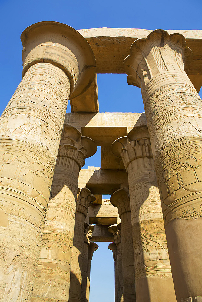 Column with reliefs, Temple of Sobek and Haroeris; Kom Ombo, Egypt