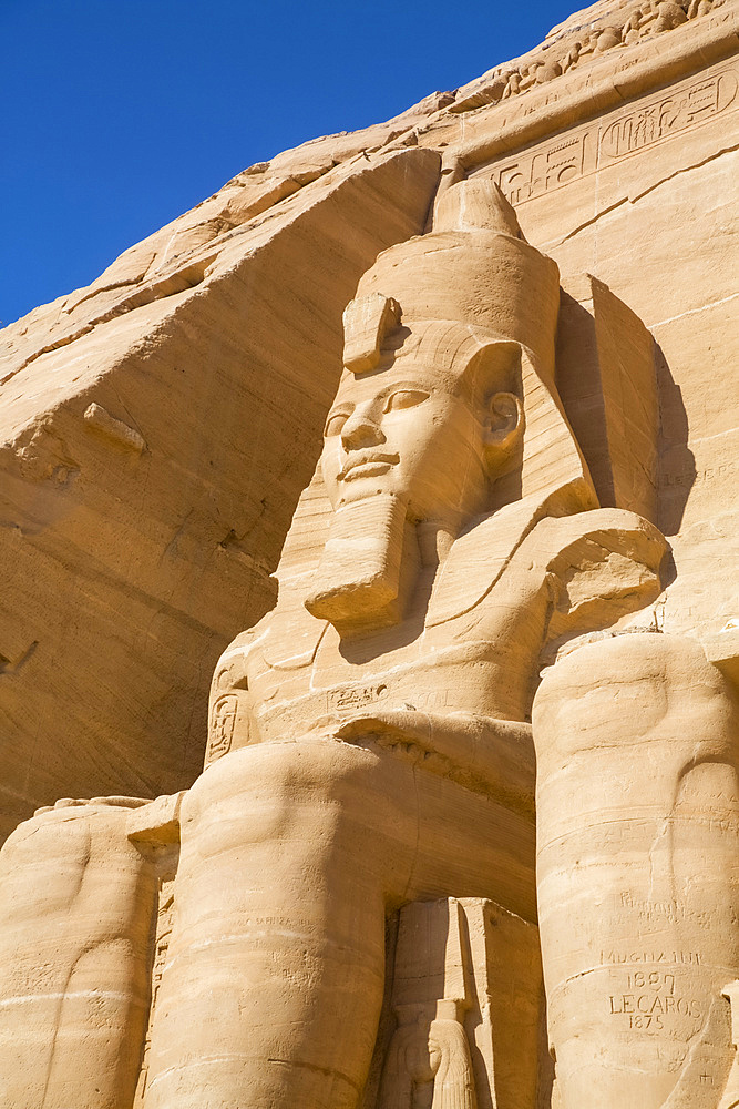 Ramesses II Statue, Ramesses II Temple, UNESCO World Heritage Site; Abu Simbel, Egypt