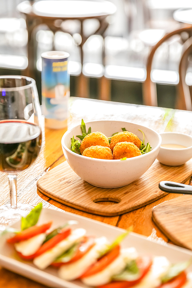 Traditional Italian cuisine in a restaurant; Melbourne, Victoria, Australia