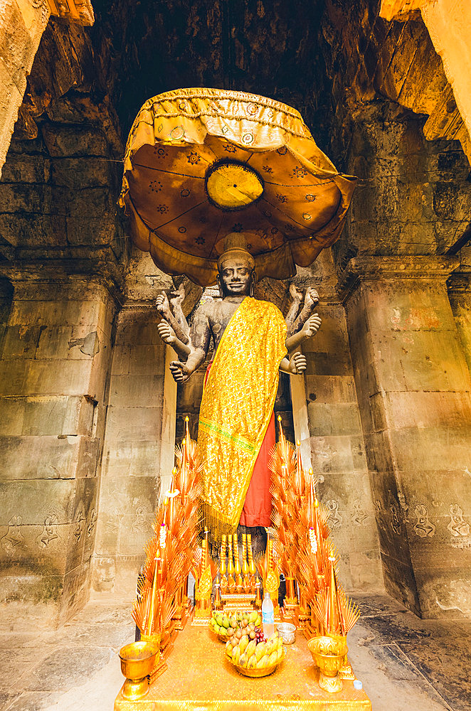 Shrine at Angkor Wat Temple; Siem Reap, Siem Reap, Cambodia