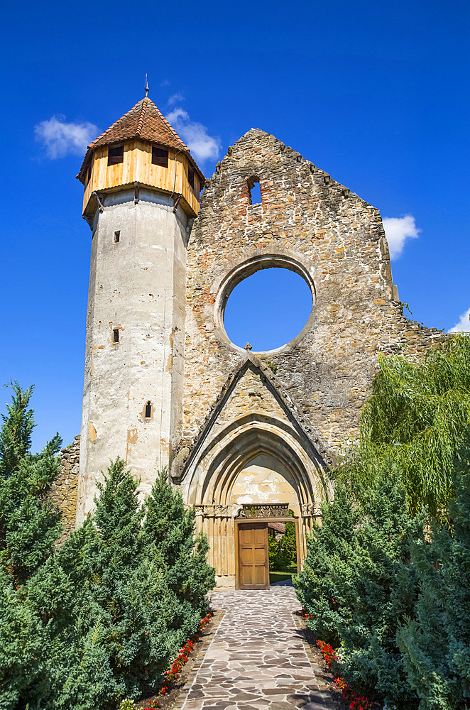 Ruins, Cistercian Monastery, founded in 1202; Carta, Sibiu County, Transylvania Region, Romania