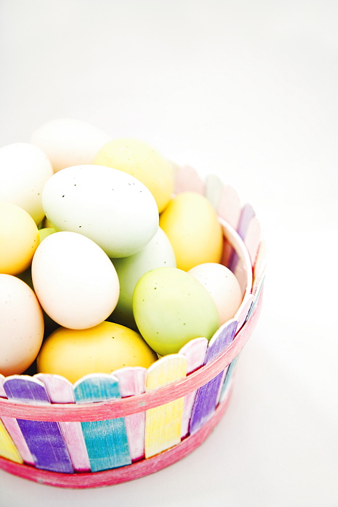 Easter Eggs In A Basket