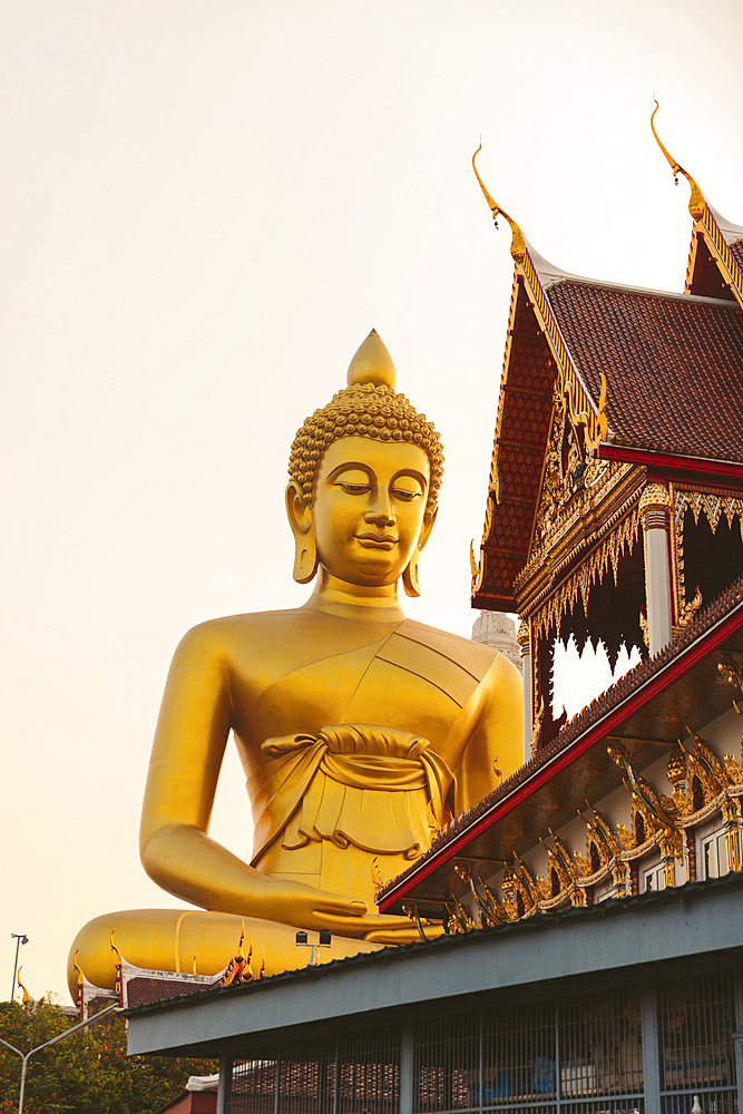 Big Buddha at Paknam Temple in Bangkok, Bangkok, Bangkok, Thailand