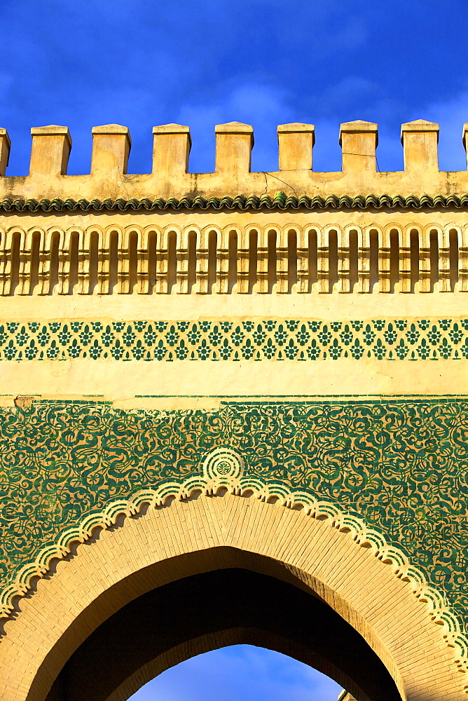 Bab Bou Jeloud, Fez, Morocco, North Africa, Africa