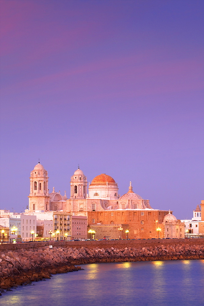 Church of Santa Cruz and Cathedral, Cadiz, Cadiz Province, Andalucia, Spain, Europe