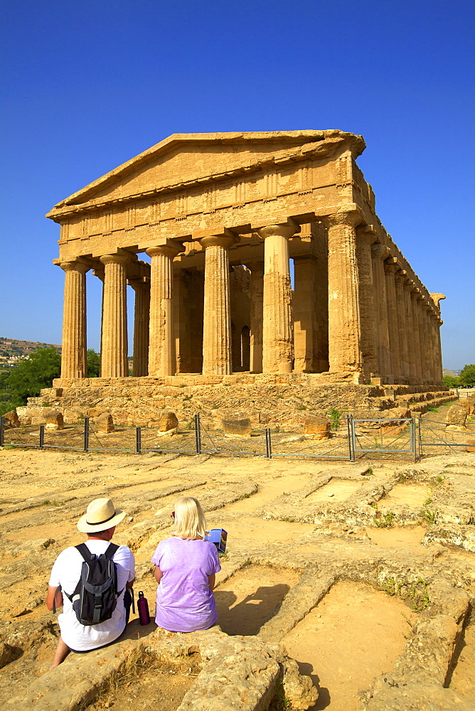 Temple of Concord, Valley of the Temples, Agrigento, UNESCO World Heritage Site, Sicily, Italy, Europe