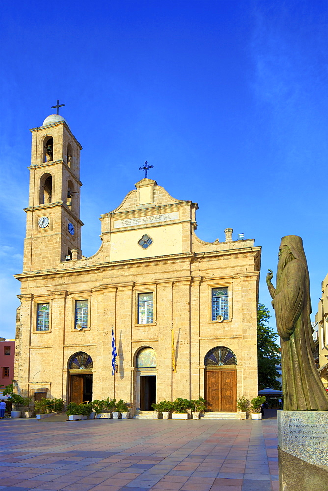 The Orthodox Cathedral, Chania, Crete, Greek Islands, Greece, Europe