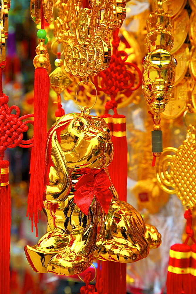 Chinese New Year decorations, Hong Kong, China, Asia