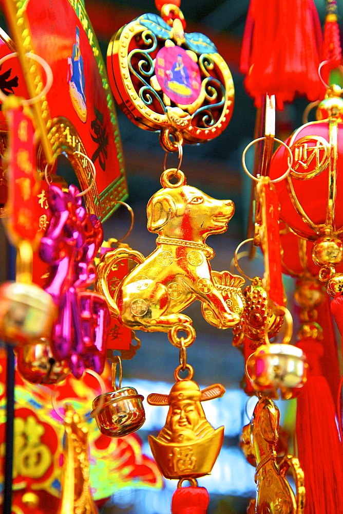 Chinese New Year decorations, Hong Kong, China, Asia