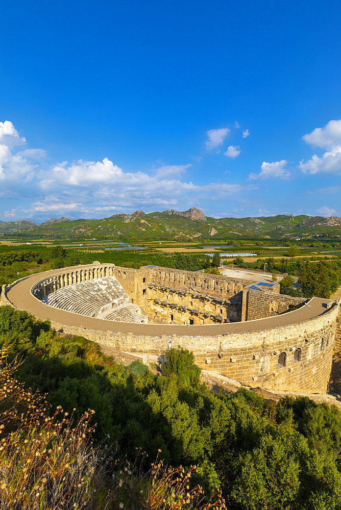 Aspendos Amphitheatre, Antalya, Turkey, Asia Minor, Eurasia