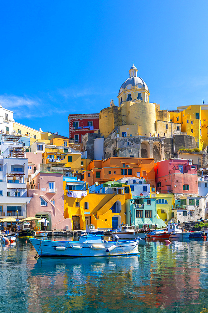 Marina di Corricella, Procida, Flegrean Islands, Campania, Italy, Europe