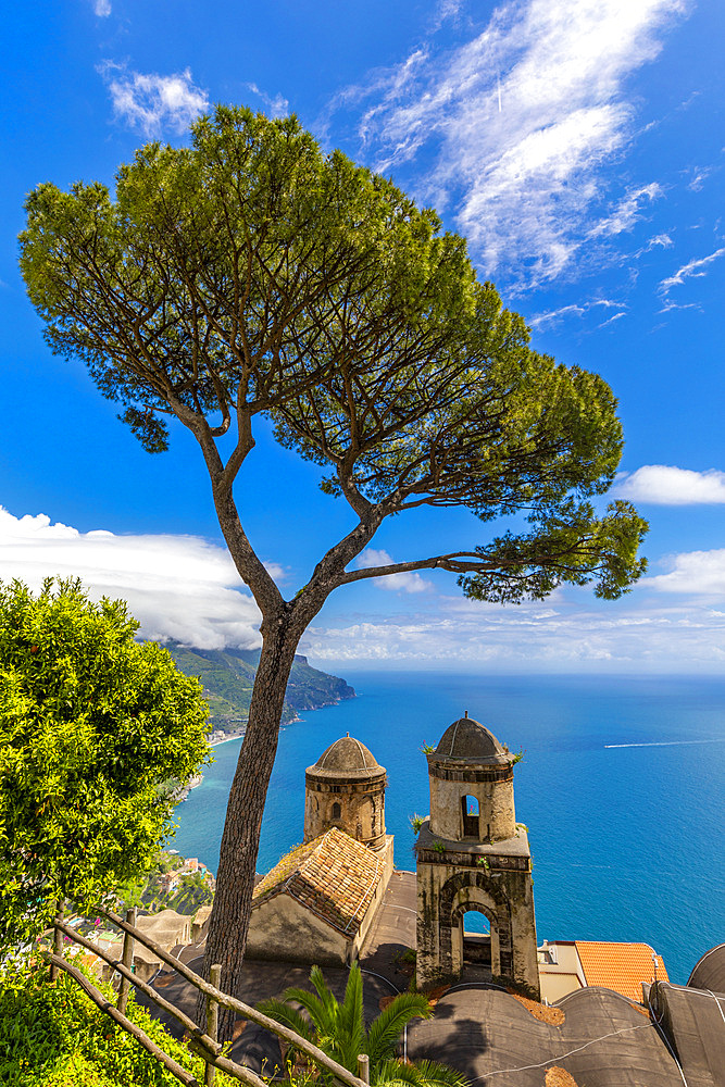 View from Ravello, Amalfi Coast (Costiera Amalfitana), UNESCO World Heritage Site, Campania, Italy, Europe