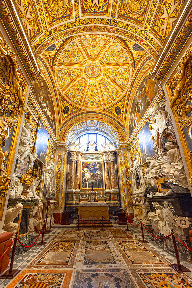 Chapel of the Langue of Aragon in St. John's Co-Cathedral, Valletta, Malta, Southern Europe