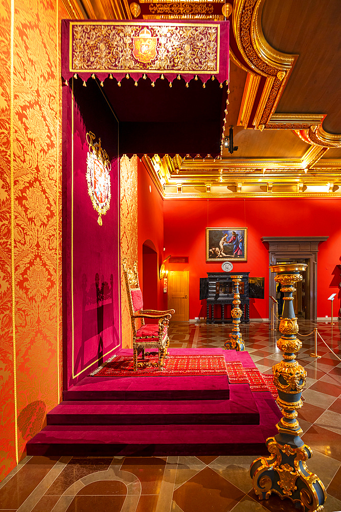 Throne Room, Palace of the Grand Dukes of Lithuania, Vilnius, Lithuania, Northern Europe