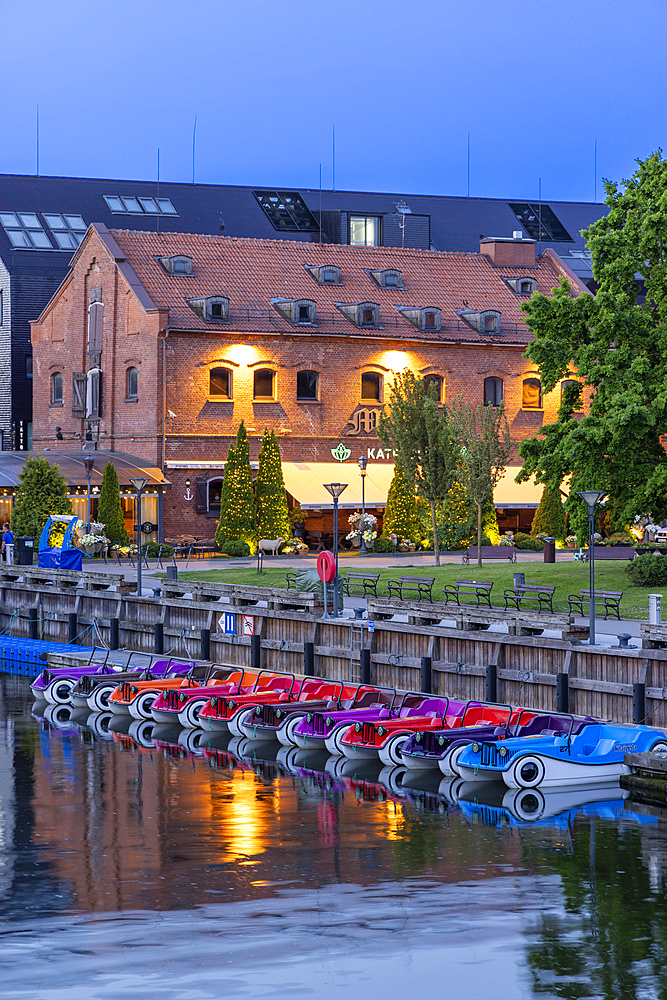 Restaurants in The Old Port Area of Klaipeda, Klaipeda, Lithuania, Northern Europe