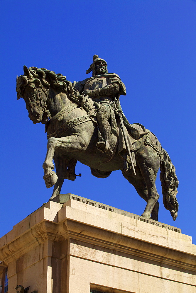 Statue of King Jaume I, Valencia, Spain, Europe