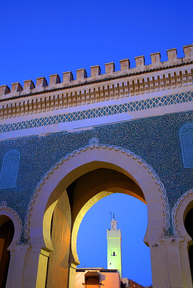 Bab Bou Jeloud, Fez, Morocco, North Africa, Africa